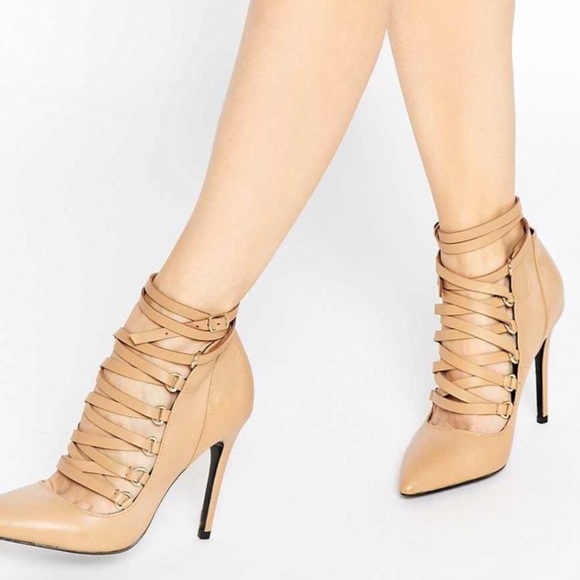 Aldo Shoes - ALDO - Zelicia Tie Heels - Nude